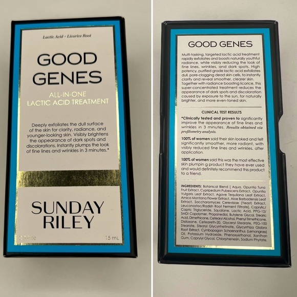 Sunday Riley Good Genes All-In-One Lactic Acid Treatment, 15mL NIB - Picture 2 of 5